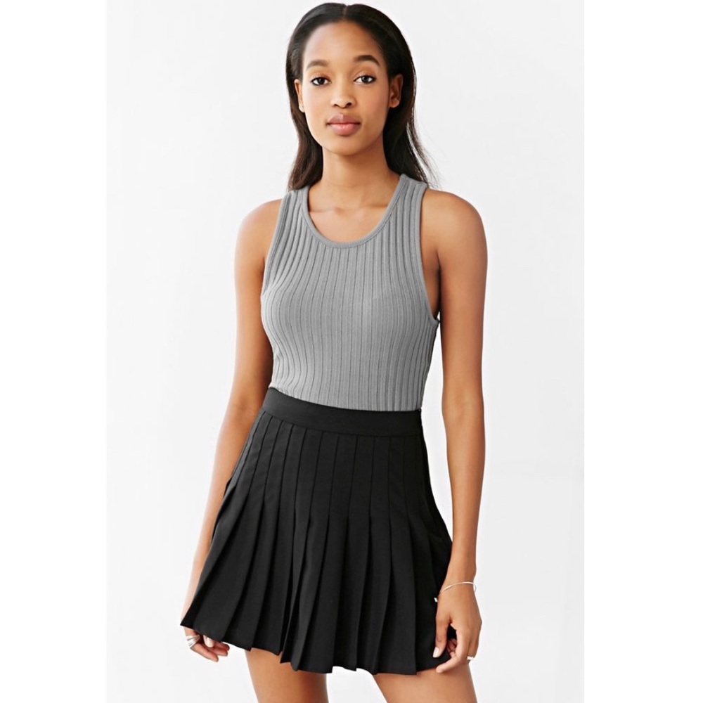 Black Pleated Skirt